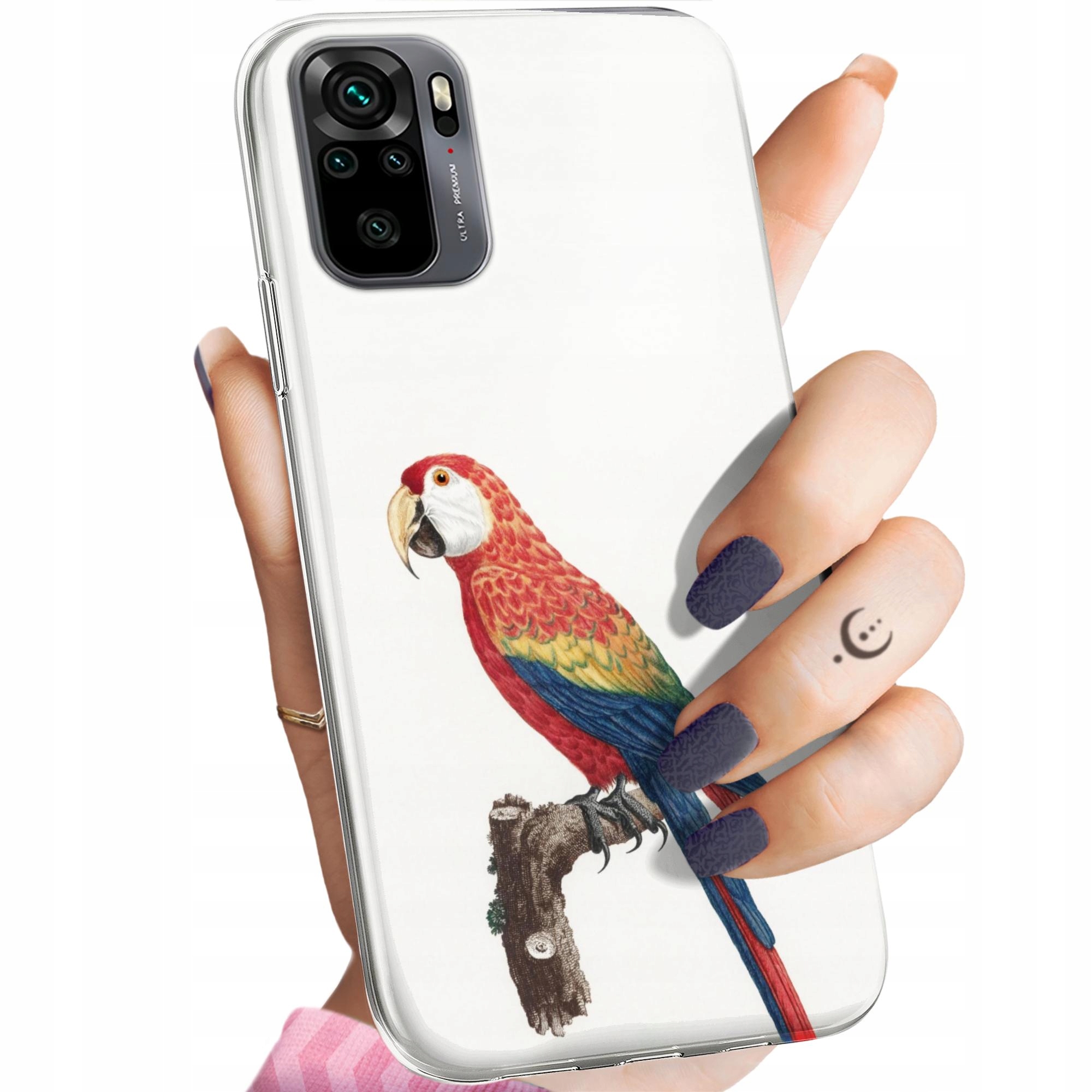 Etui Do Xiaomi Redmi Note 10 Ptaki Ptak Papuga Koliber Obudowa Case