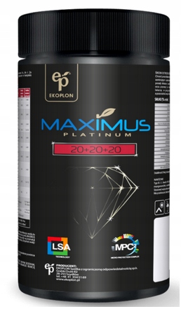 

Maximus Platinum 20+20+20 nawóz dolistny Npk 1kg