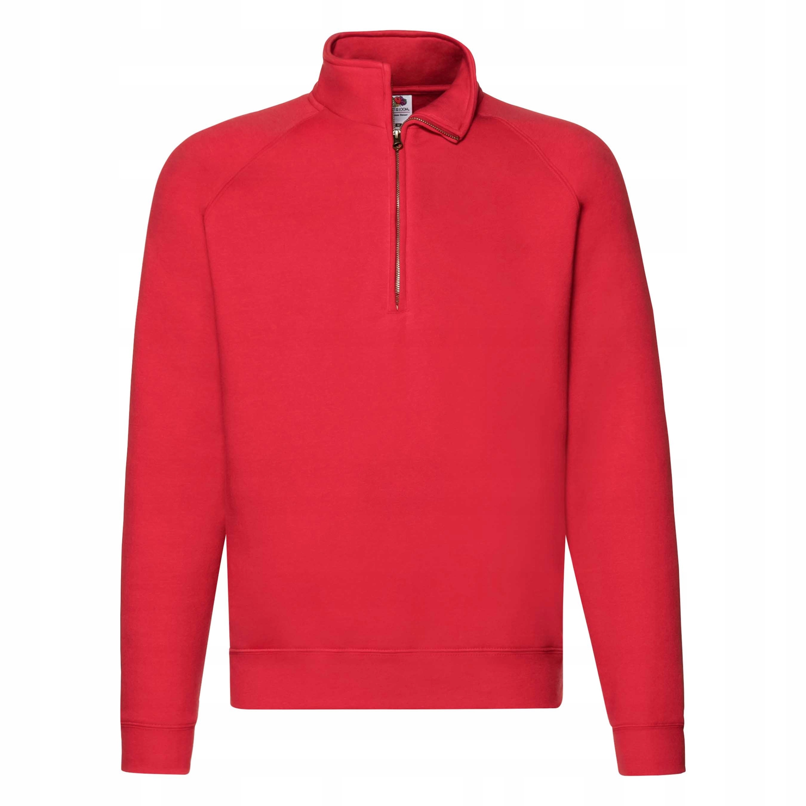 Pánská Mikina Zip Neck Sweat červená vel. S
