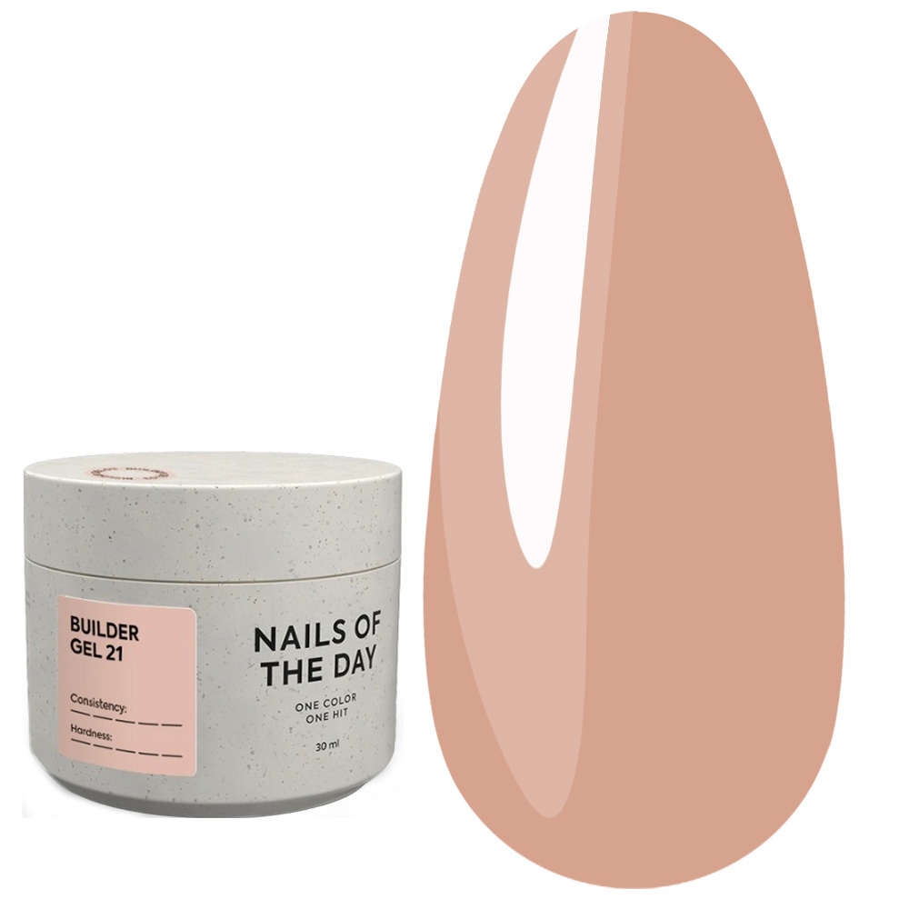 Stavební gel Nailsoftheday Builder gel 21 teplý karamel 30 ml