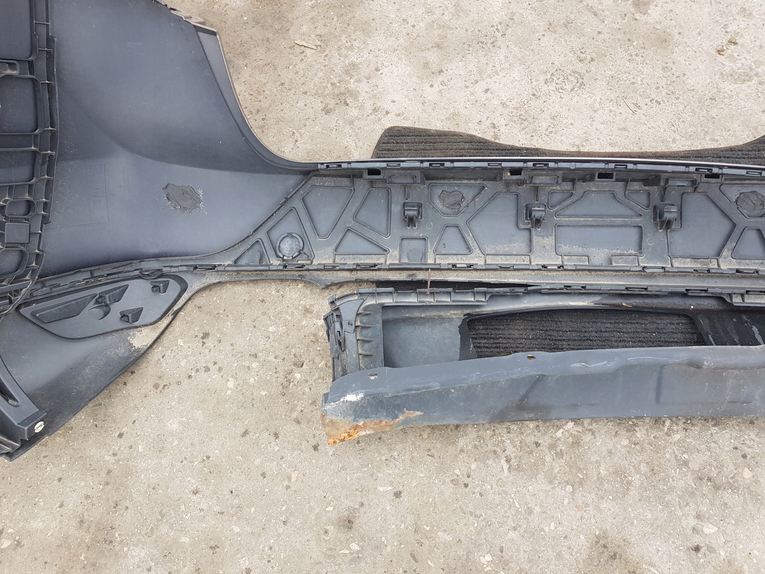 bumper rear part rear PORSCHE CAYENNE S 7P 7P5