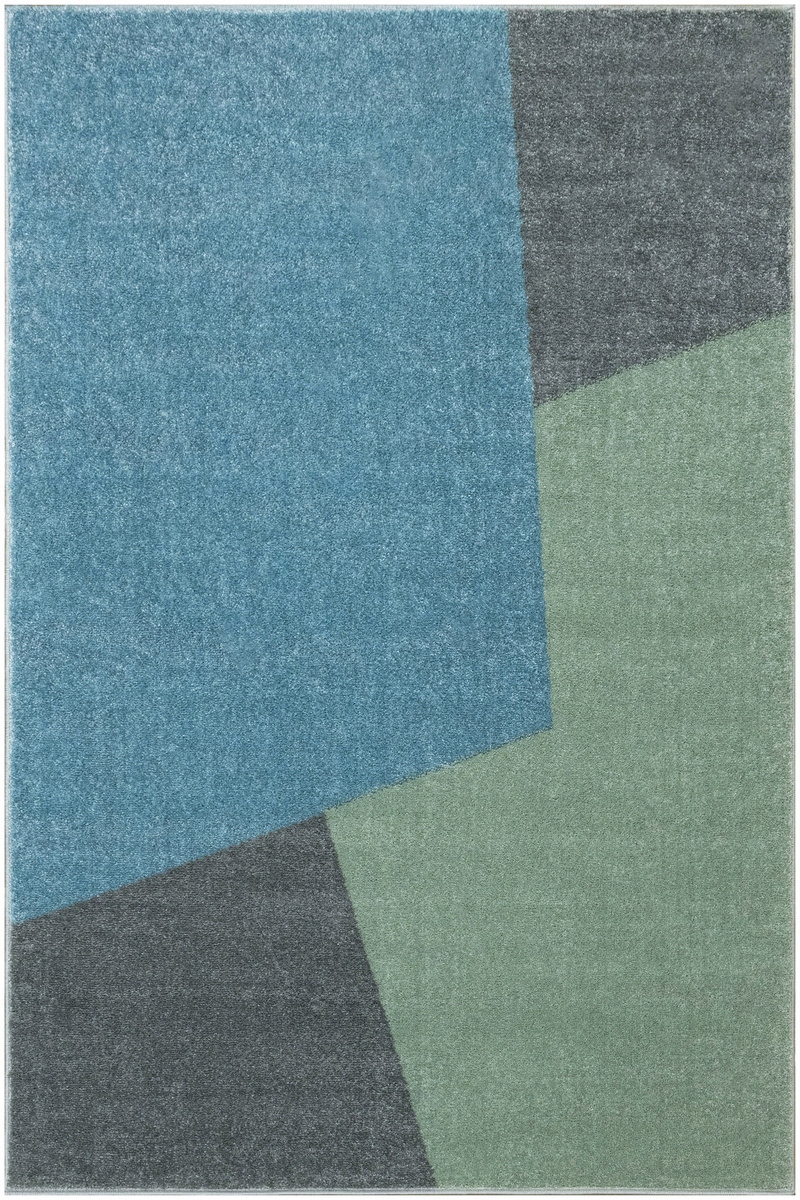 Dywan Dziecięcy Mięciutki Zielony Niebieski Szary Do Pokoju Lima 100x150 cm