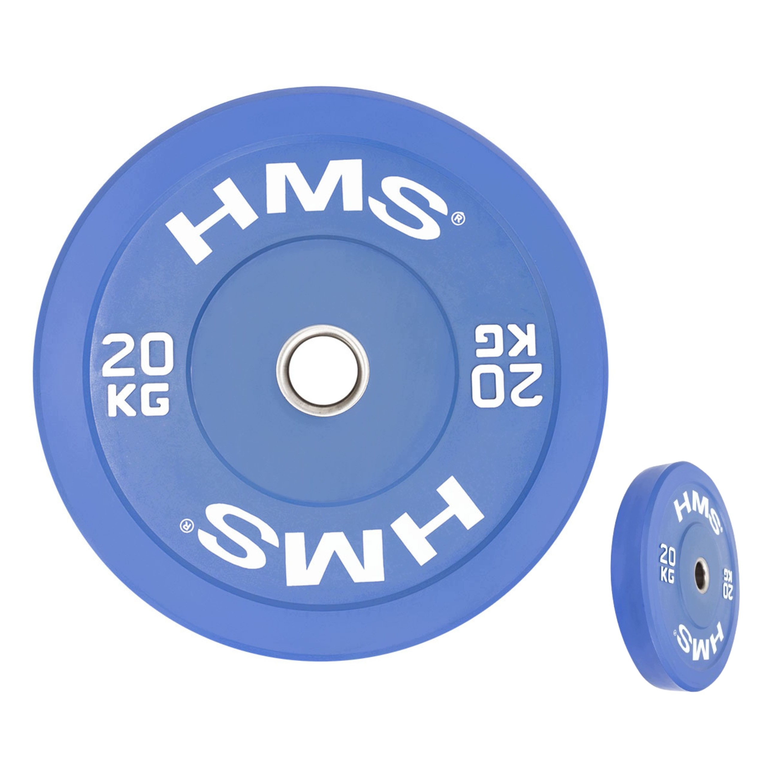 Pogumovaná závaží bumper 20kg na osa olympijskou Hms