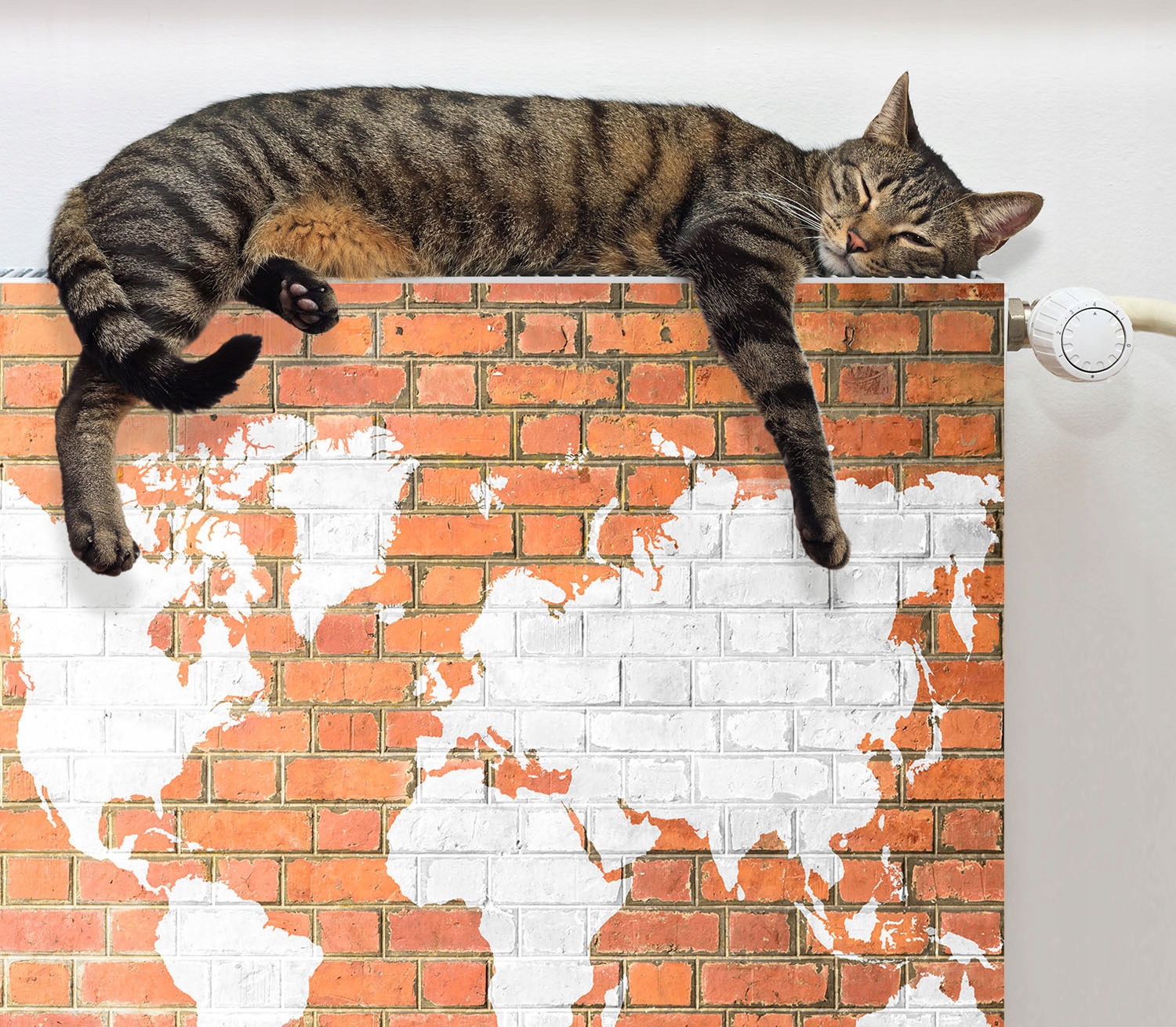 MAGNETYCZNA OSŁONA NA KALORYFER 60x60 MAPA Wysokość produktu 60 cm