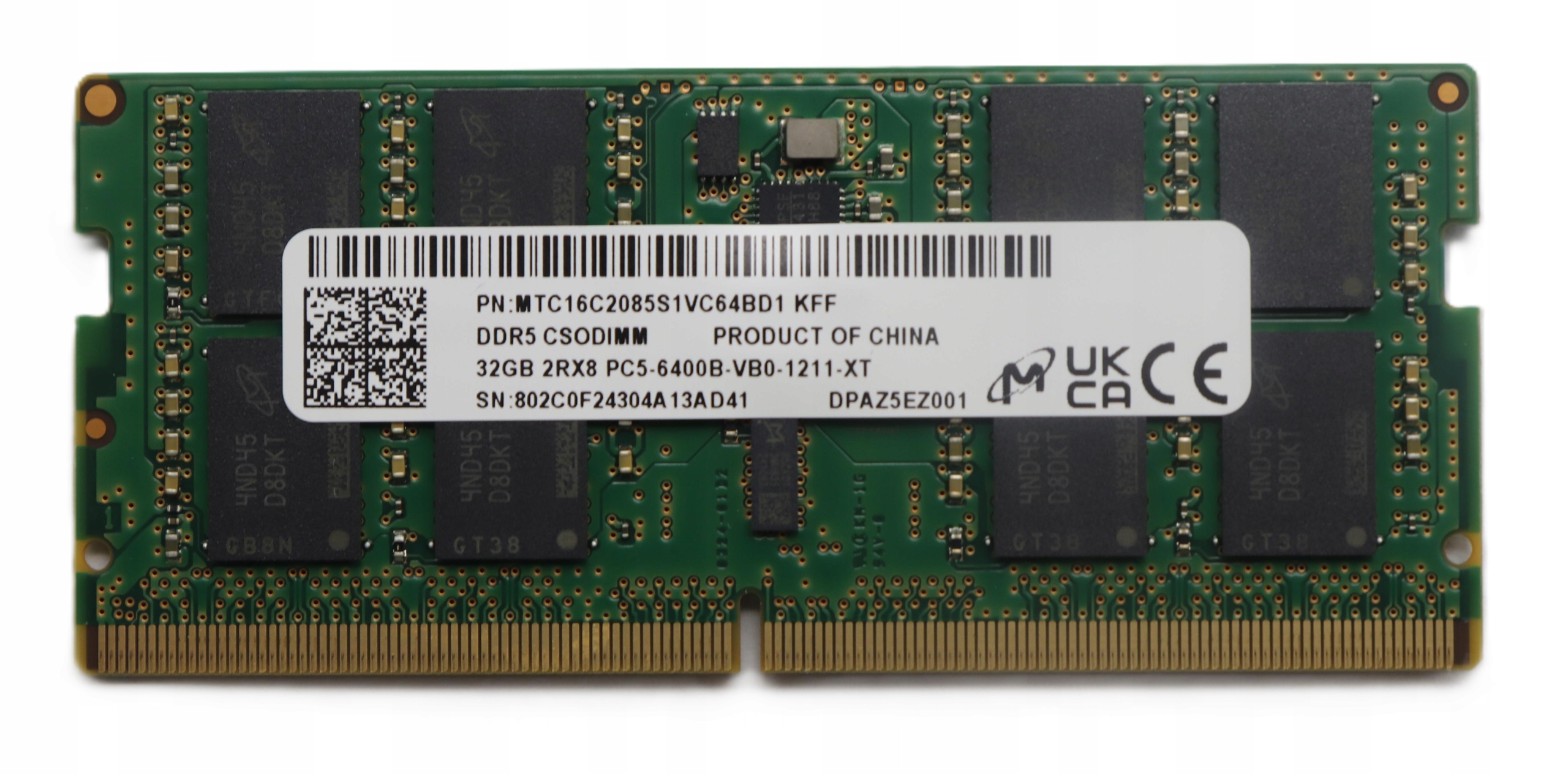 paměť Ram 32 Gb DDR5 Csodimm 5M31T62250 Lenovo Thinkstation P3 Ultra gen2