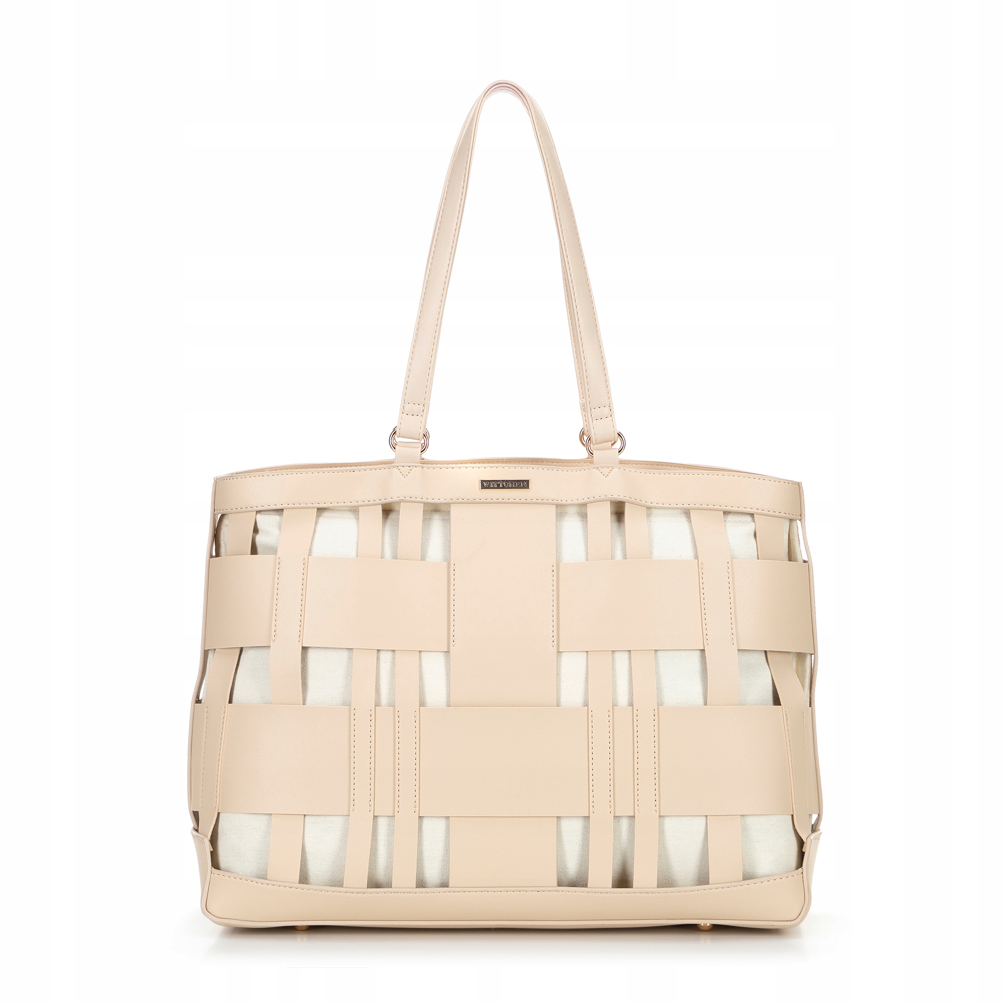 Wittchen torebka shopper skóra ekologiczna beżowy 100-4Y-424-9