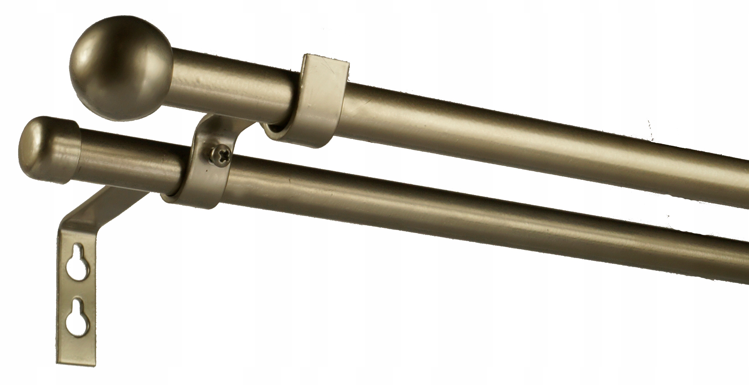 

Karnisz Pro metal fi16 podwójny 180 cm bez kółek