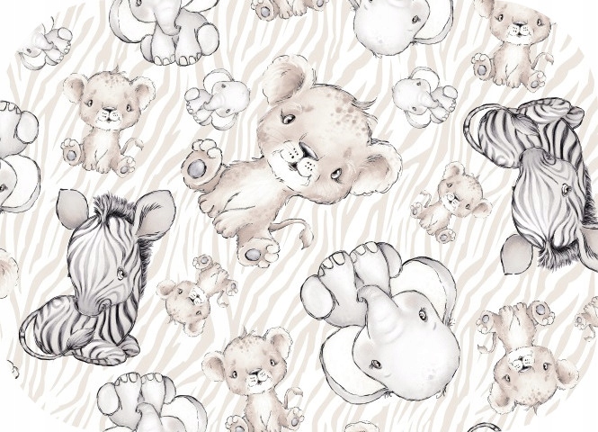 Chusteczka Flanelowa Safari Szare