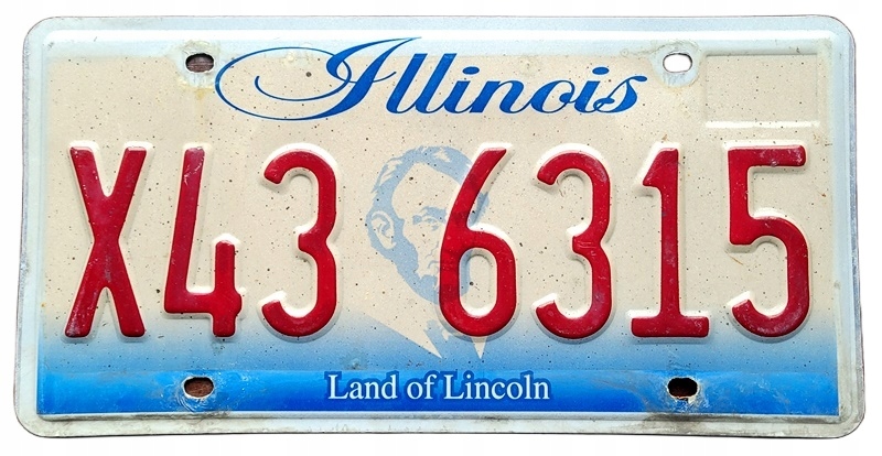 Illinois - tablica z USA dla kolekcjonera