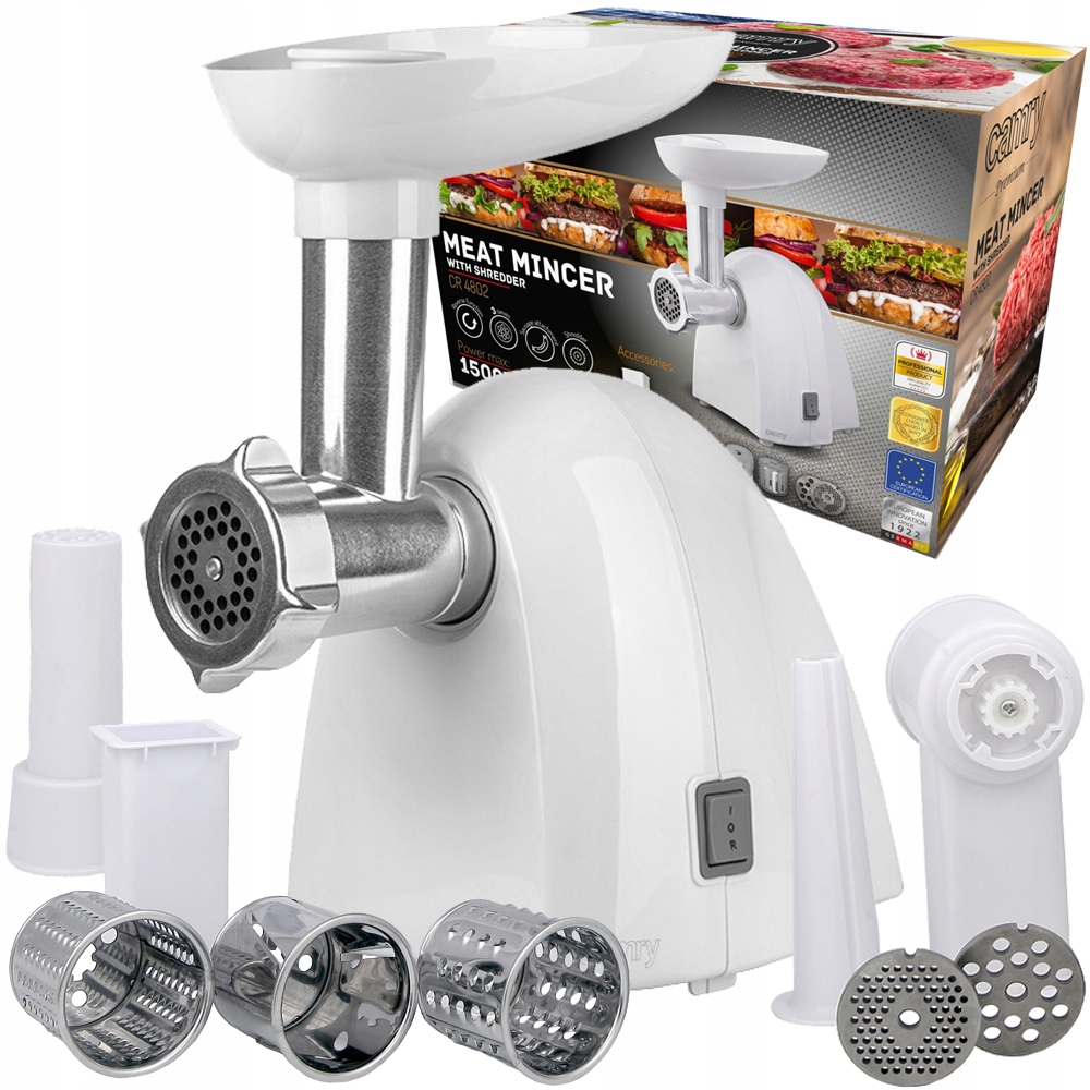 WIELOFUNKCYJNA MASZYNKA DO MIĘSA SZATKOWNICA 1500W