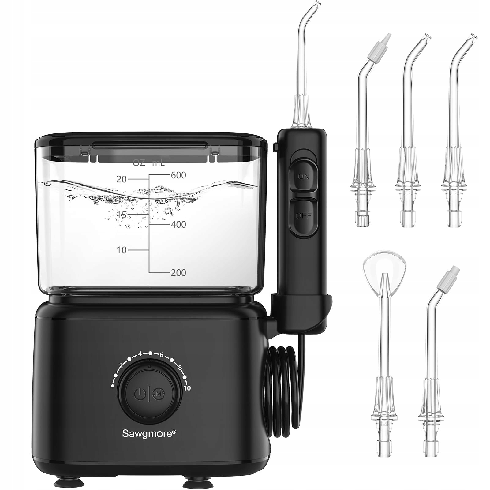 Sawgmore irygator oralny water flosser z 5 wielofunkcyjnymi