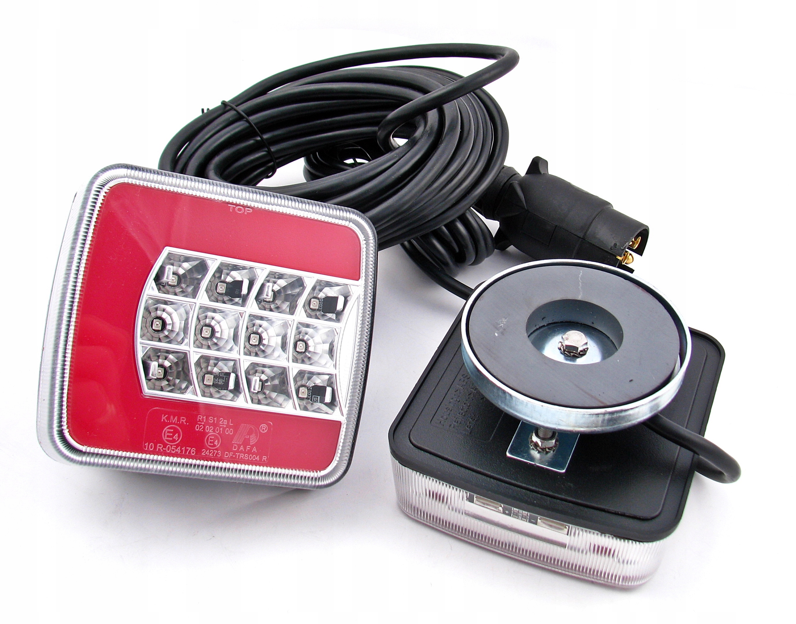 ZESTAW SWIATEL LAMP LED DO PRZYCZEPKI MAGNES 12 24 EAN 2000010059386