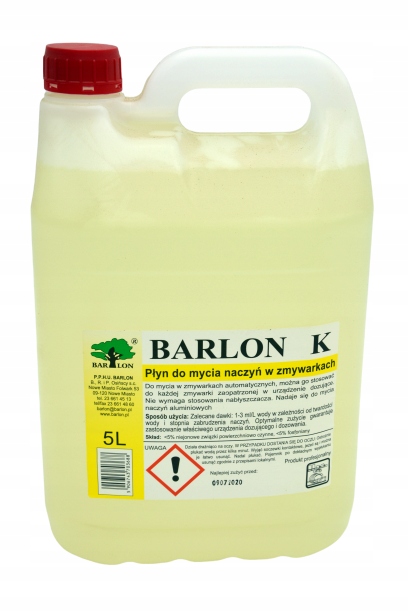 

Płyn do mycia naczyń w zmywarkach 5 L Barlon K