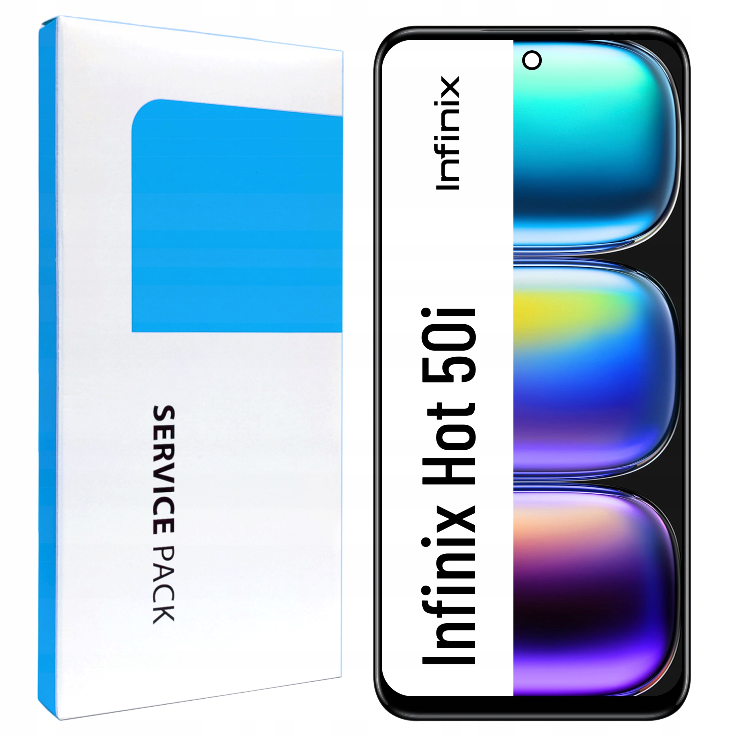 Originální Zila pro Infinix Hot 50i LCD Displej Digitizer Dotyk Rámeček