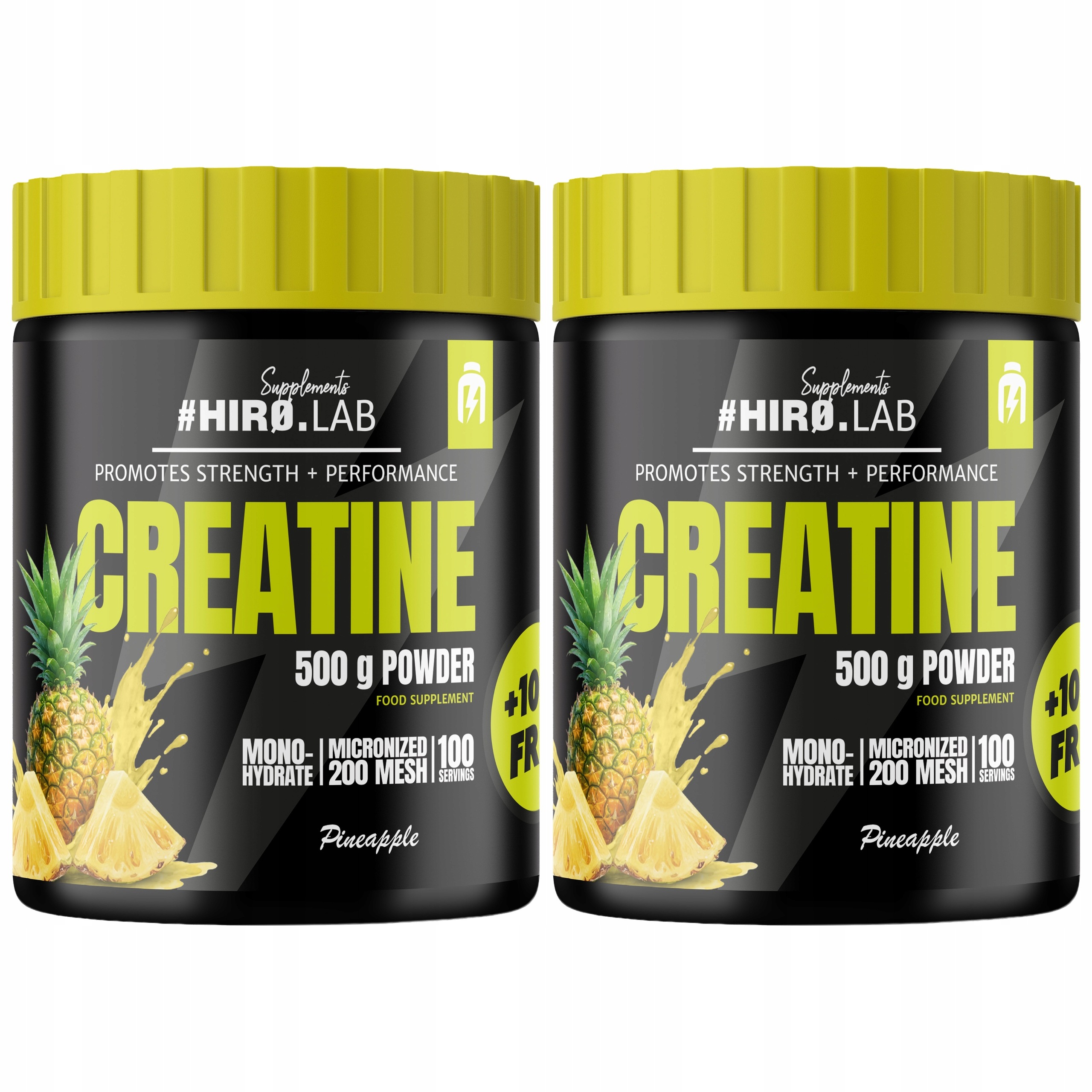 2x Kreatin Creatine Monohydrát 500g +100g Kreatin Ananas Síla 240p Hiro