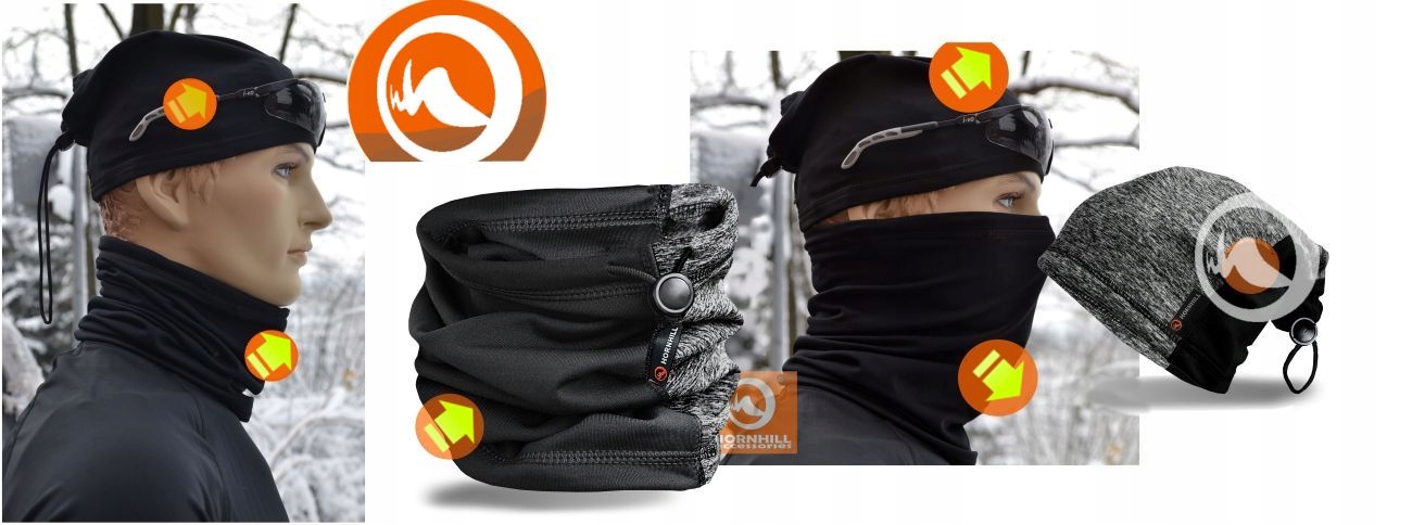 Komin Chusta Antybakteryjna Bardzo Ciepła 16 Kolor wielokolorowy