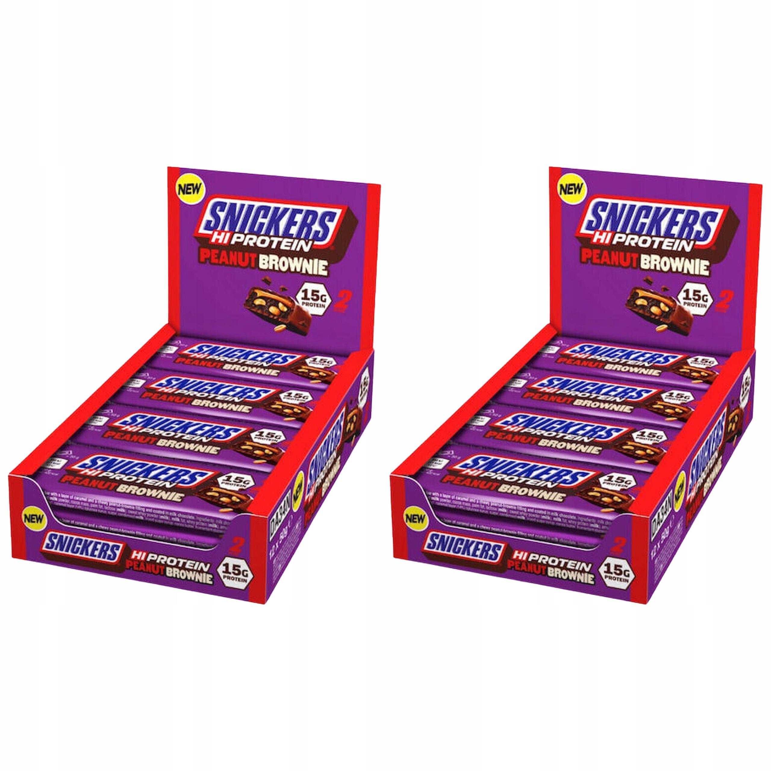 2x Proteinová Tyčinka Snickers HIProtein 12 Ks Bílkoviny Čokoláda Mars