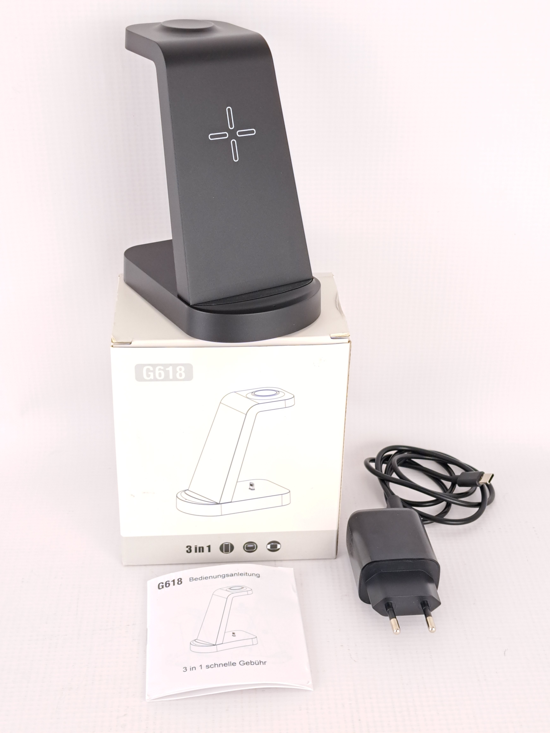 ŁADOWARKA INDUKCYJNA STACJA DOKUJĄCA 3 w 1 G618 EAN (GTIN) 5707916397037