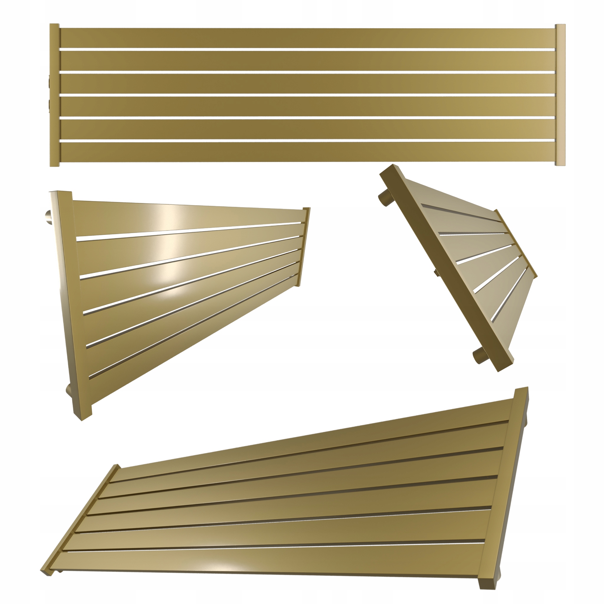 Dekorativní radiátor Lotus úroveň 30x100 Světlý Antik