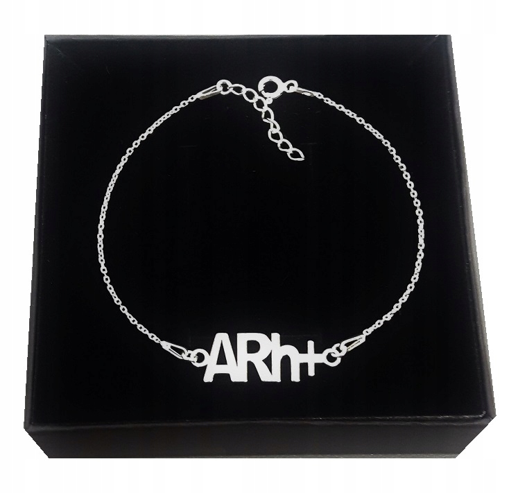 

Bransoletka Grupa Krwi ARh+ srebro 925