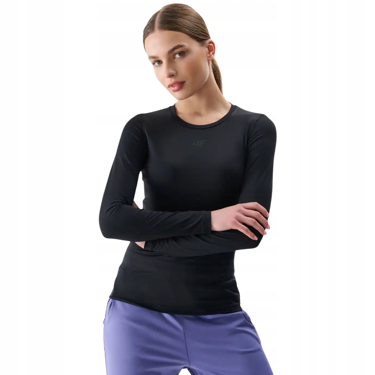 Koszulka damska 4F Longsleeve Fnk F324 czarna R. L