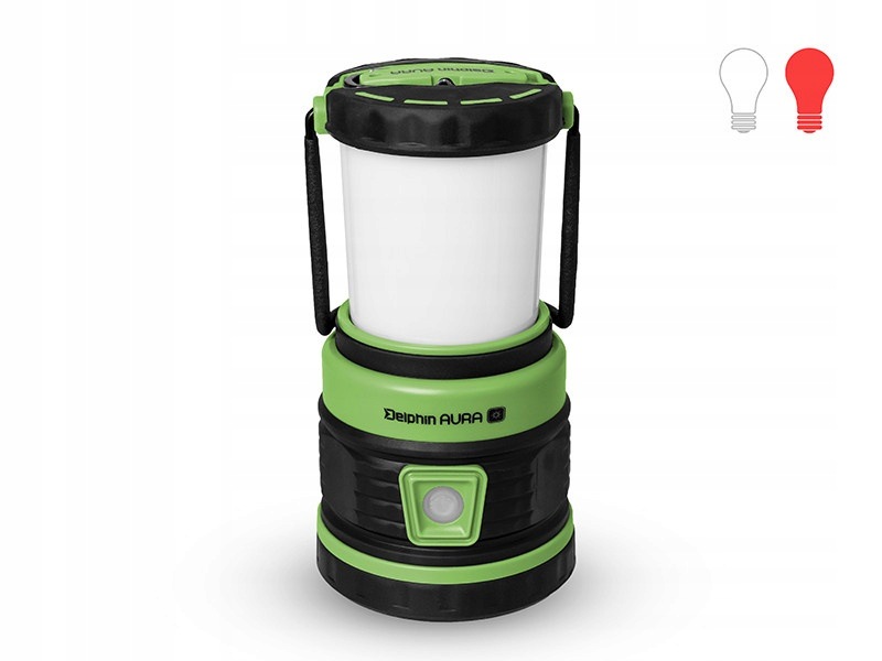 Wielofunkcyjna lampa latarka kempingowa Delphin Aura Uc 500 lm z powerbanki