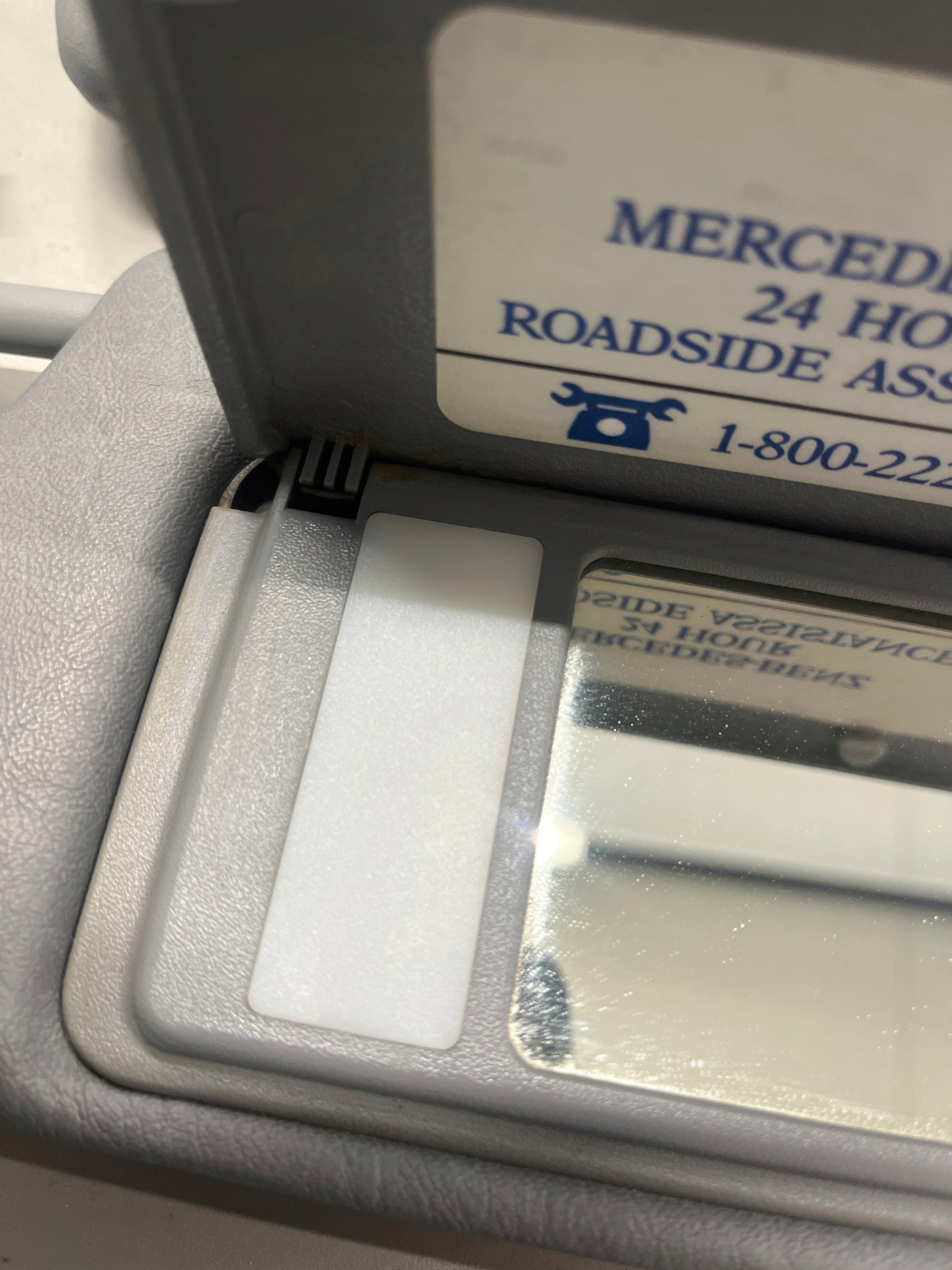 MERCEDES R129 SL129 SL 500 visor cover sun grey GRAU KOMPL
