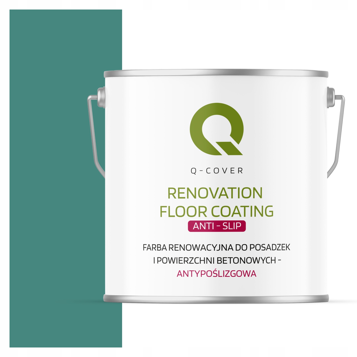 Renovačná Farba Na Podlahy Protišmyková Uv Tyrkysová Mätová RAL6033 5 L