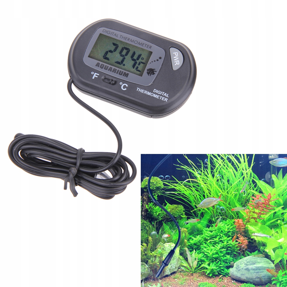 Wodoodporny LCD elektroniczny zwierzak termometr