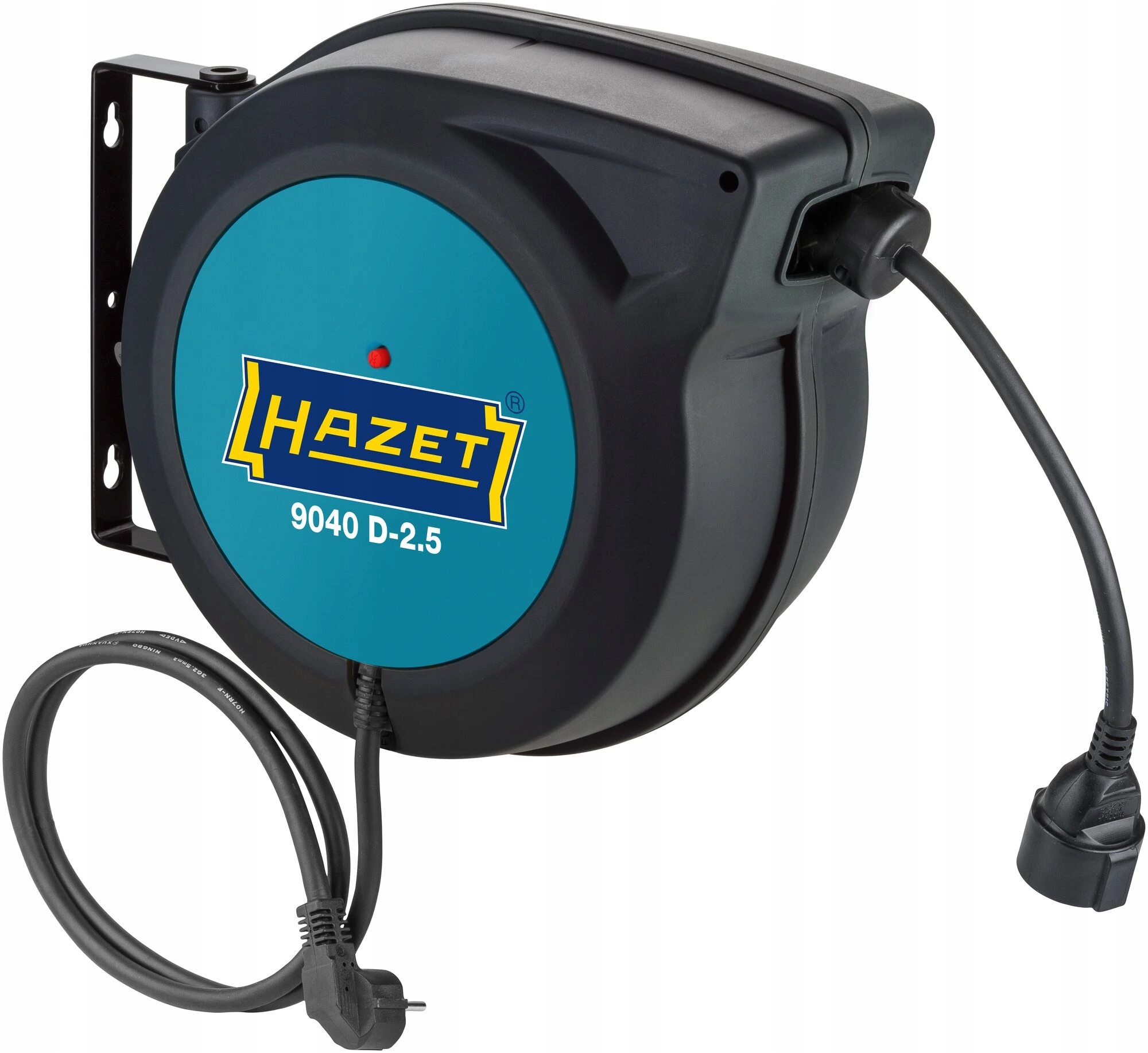 Hazet 9040D-2.5, Navíjač kábla 20 m kábla, IP20, 230 V Ac, 9,2 kg