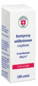 

Kompresy włókninowe 5 x 5 cm Abc 100 szt.