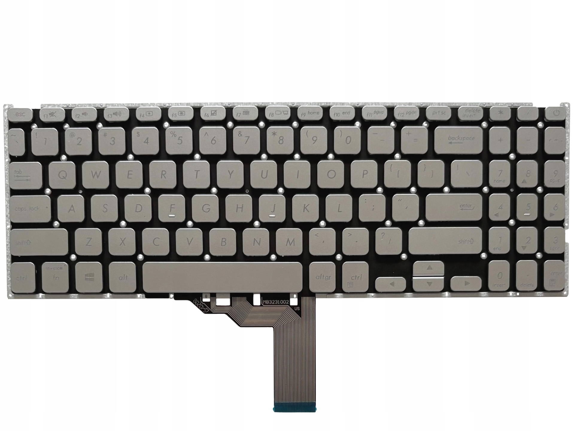 Klawiatura Do Asus Vivobook 15 X509 X509FA X512 A509 F509 R564 Led Srebrna