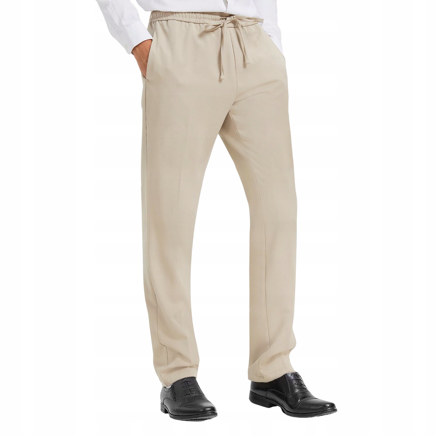 Pánské látkové kalhoty Chino Regular Fit Béžové S