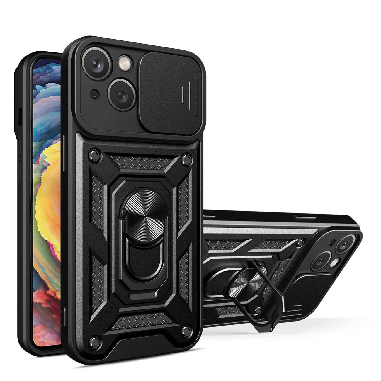 Hybrid Armor Camshield etui Realme 10 Pro+ pancerny pokrowiec z osłoną
