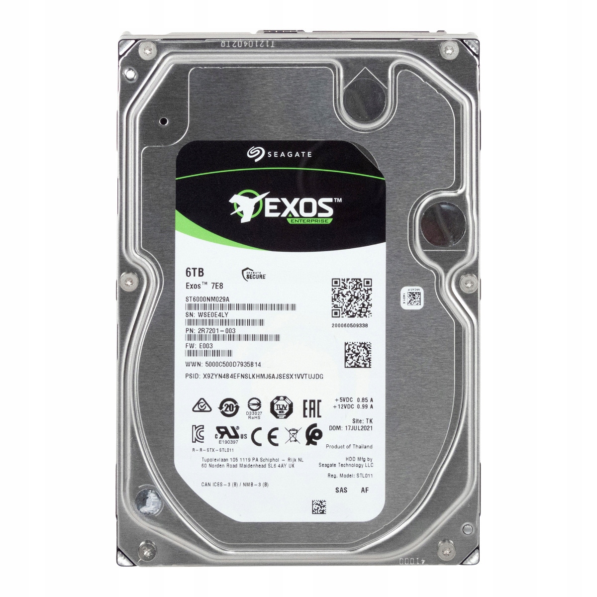 Seagate Exos 7E8 6TB 7.2K 256MB SAS-3 3.5'' ST6000NM029A