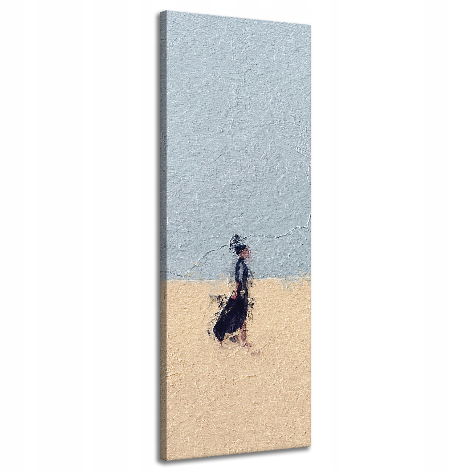Obraz na plátně Abstrakce Žena na písku Umění 40x120 cm