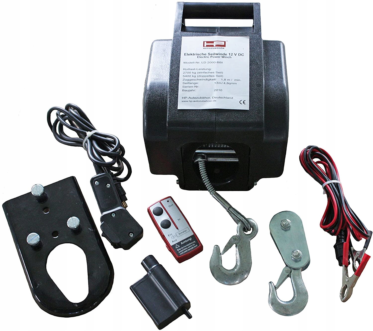 Wciagarka HP Autozubehor 20604 2700 kg z pilotem