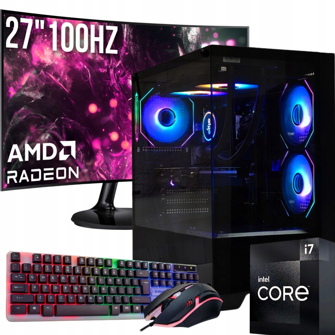 Herný Set I7 32GB Rx 9060XT 16GB Monitor 27" 100 Hz