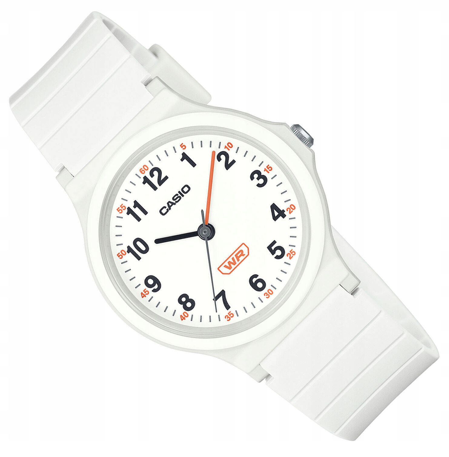 Malé Bílé Klasické Čitelné Kulatý Dámské Hodinky Casio LQ-24B-7BEF