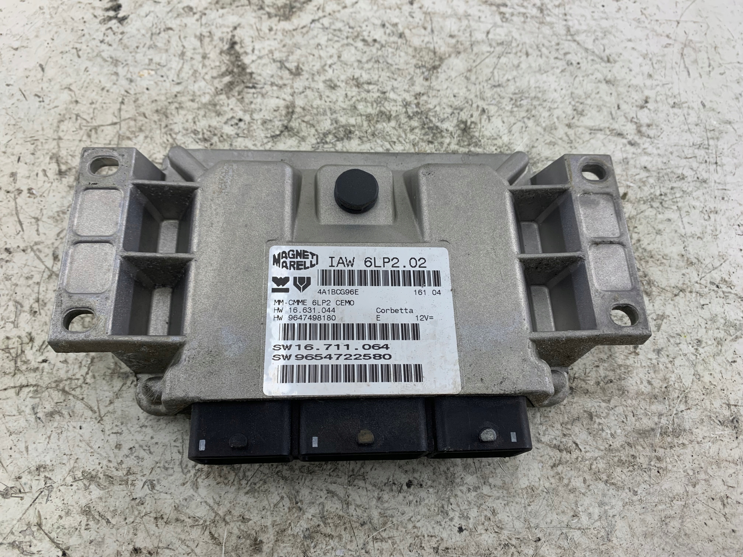 PEUGEOT 206 1.4 control unit of the engine 9647498180