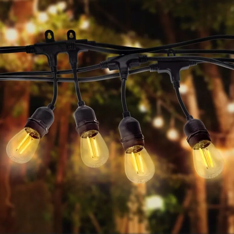 GIRLANDA 10 METRÓW (bez żarówek) Zasilanie sieciowe