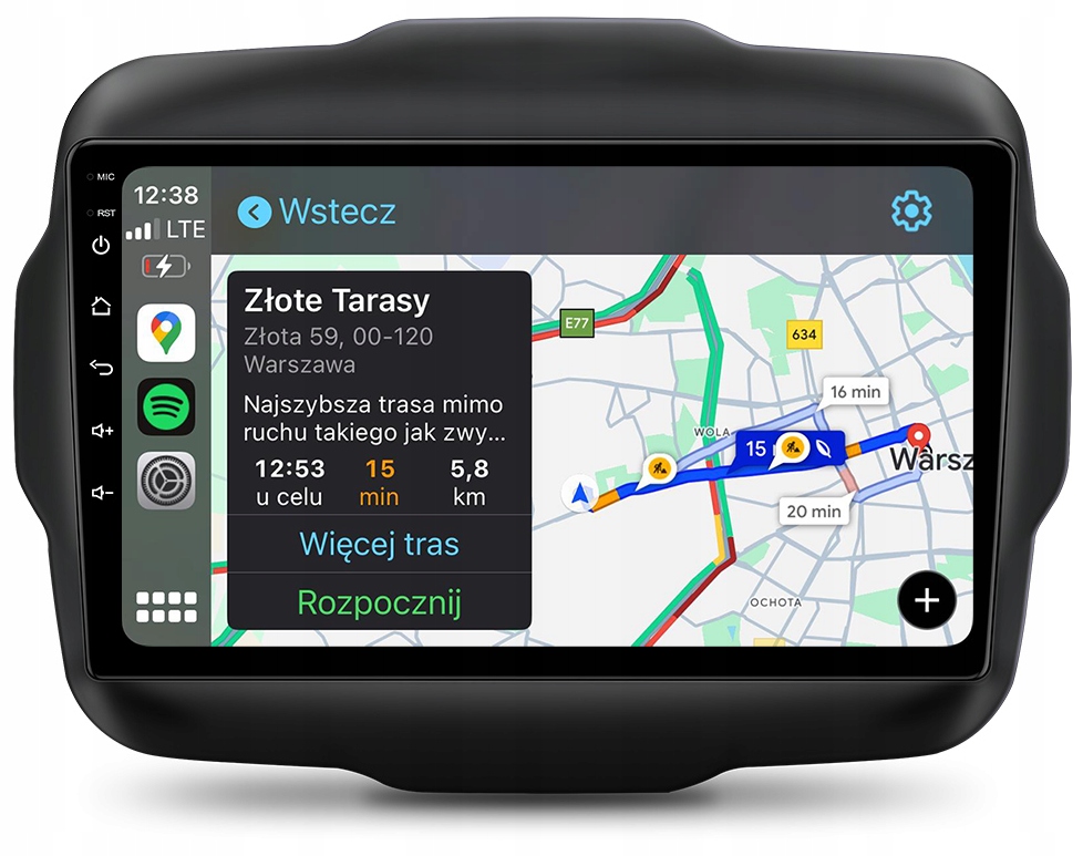 Jeep Renegade Android Carplay Rádio Navigace 8GB/128GB Dsp