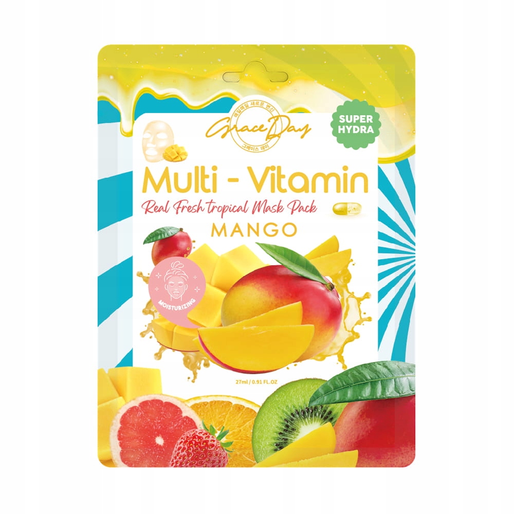 

Grace Day Multi-vitamin Maska w płachcie Mango, 27