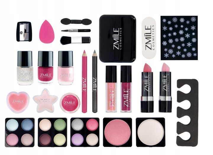 Адвент-календарь Zmile Cosmetics, 24 окошка: косметика для макияжа глаз и губ и 3 лака для ногтей