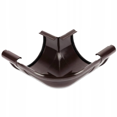 Galeco PVC Brąz Czek.130 łuk _90° zewnętrzny