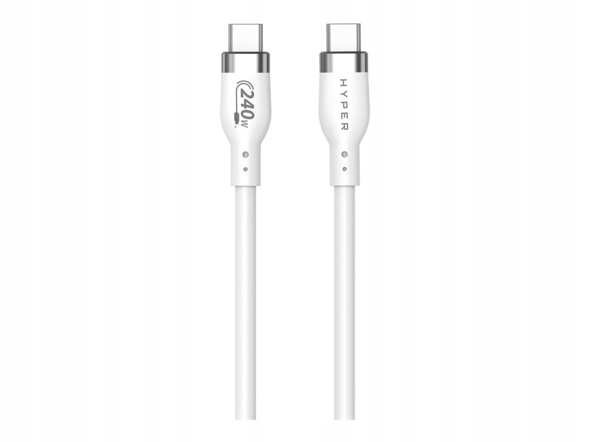 Bílý Usb-c kabel, samec, 24 pinů, Usb-c 1 m, samec, 24 pinů, Usb-c