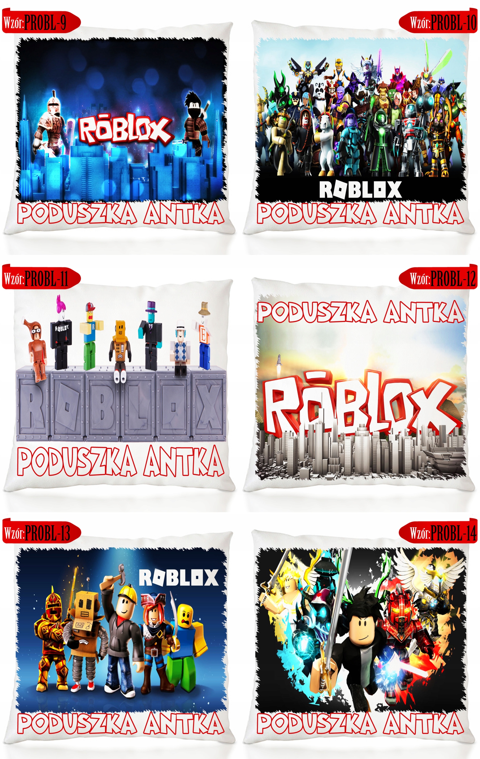 PODUSZKA ROBLOX + IMIĘ SUPER PREZENT DLA FANA Marka inna marka
