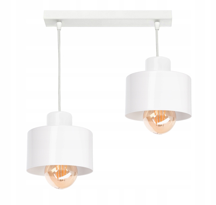 Závěsné svítidlo lustr stropní svítidlo Loft 2 bílé nebo černé nastavitelné lze Led