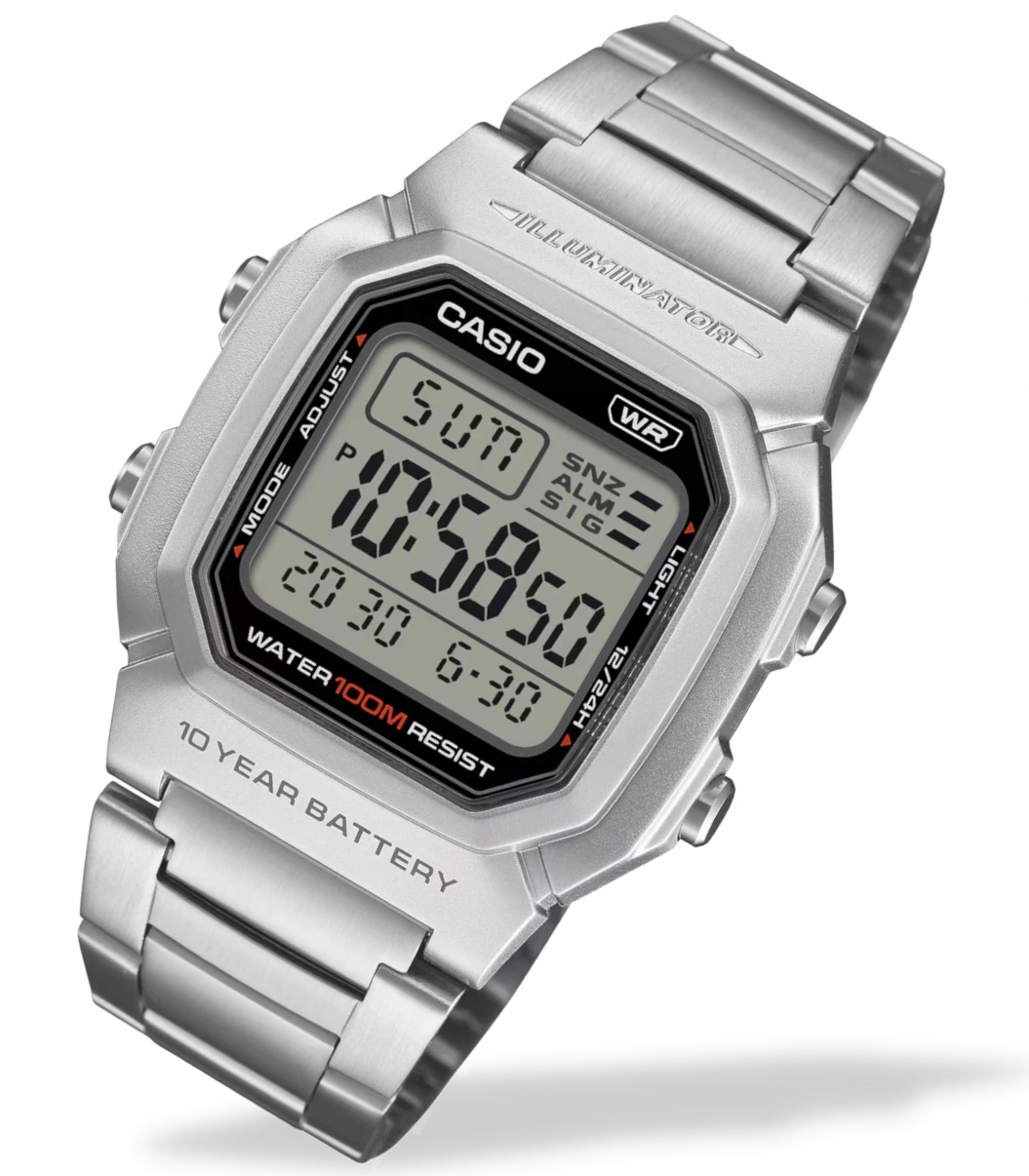 Nové sportovní hodinky na náramku Casio W-800HD WR100 +Box +Gravírování