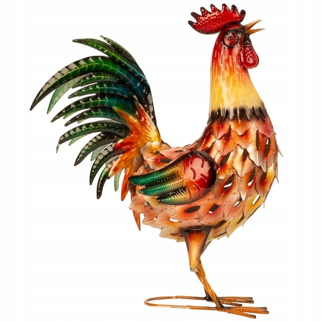 Kogut Dekoracja do Ogrodu do Domu jak Żywy 55cm